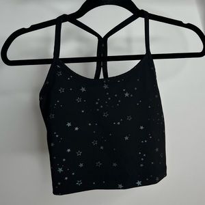 Beyond Yoga Tossed Star Racerback Cami Bra Crop Tank